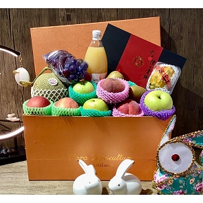 M100 Mid Autumn Festival Fruit Basket - Fruit Hamper Box M100 Mid Autumn Festival Fruit Basket - Fruit Hamper Box